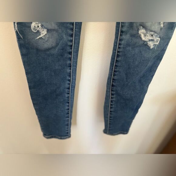 American Eagle distressed hi rise jeggings next level stretch size 2 85% cotton - Picture 6 of 9